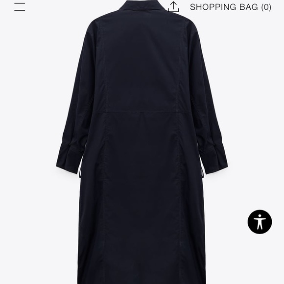 Zara Voluminous Poplin Dress - Picture 5 of 10